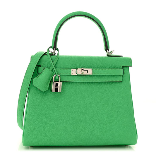 Hermes Togo Kelly Retourne Vert Comics Handbag Travel Bag