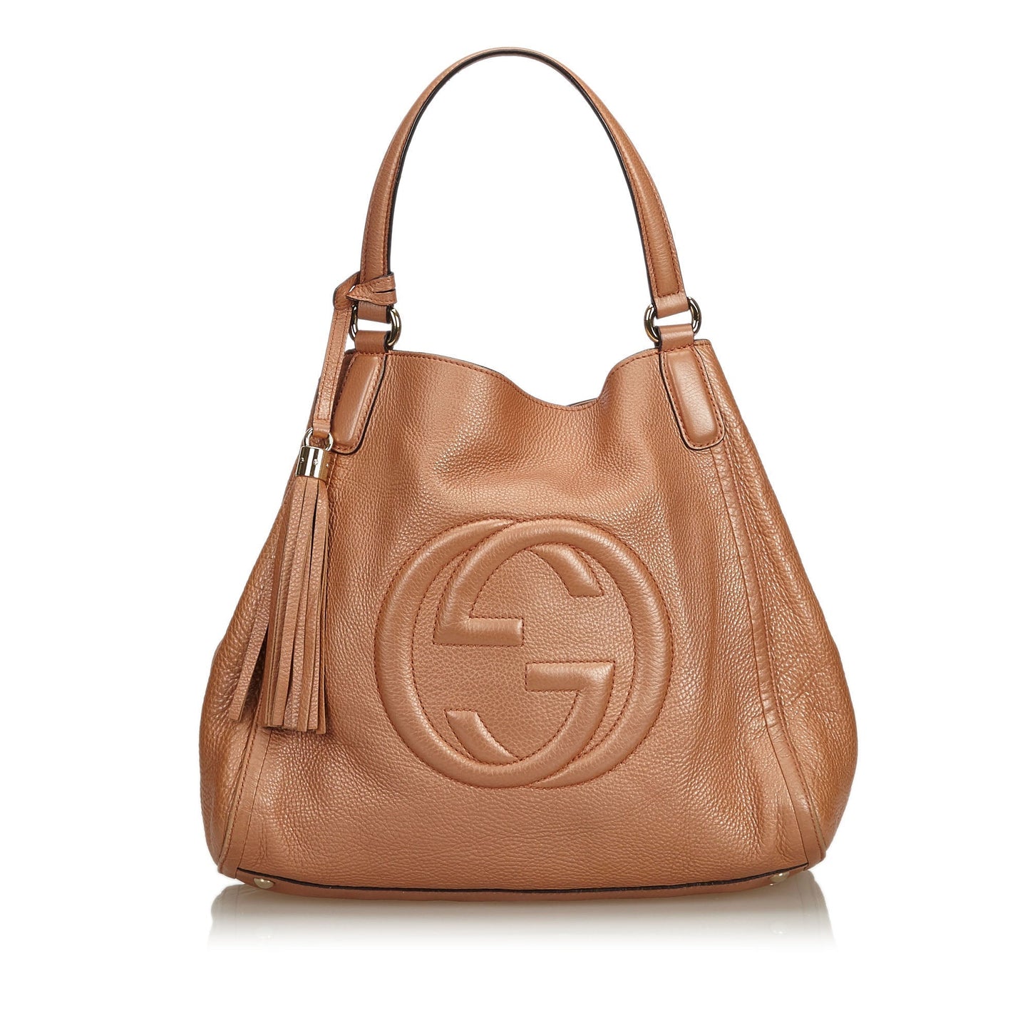 Gucci Soho Calf Tassel Bag Leather Tote Bag