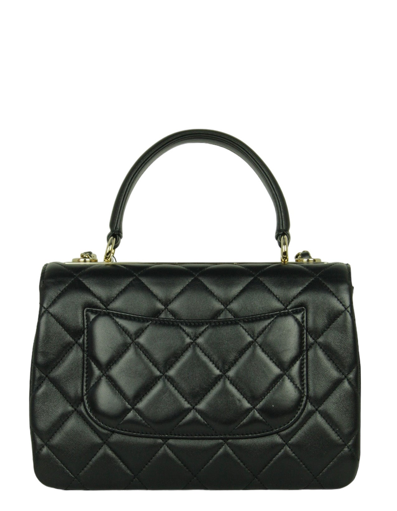 Chanel NWT 2024 Black Lambskin Quilted Trendy CC Bag