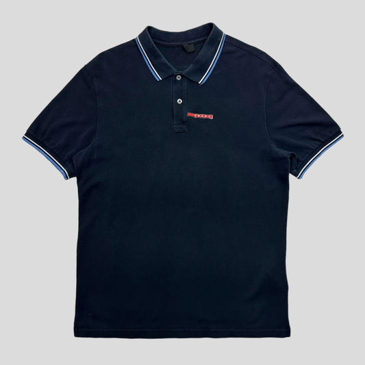 Prada Handbag Milano Tab Polo - L XL Red Navy