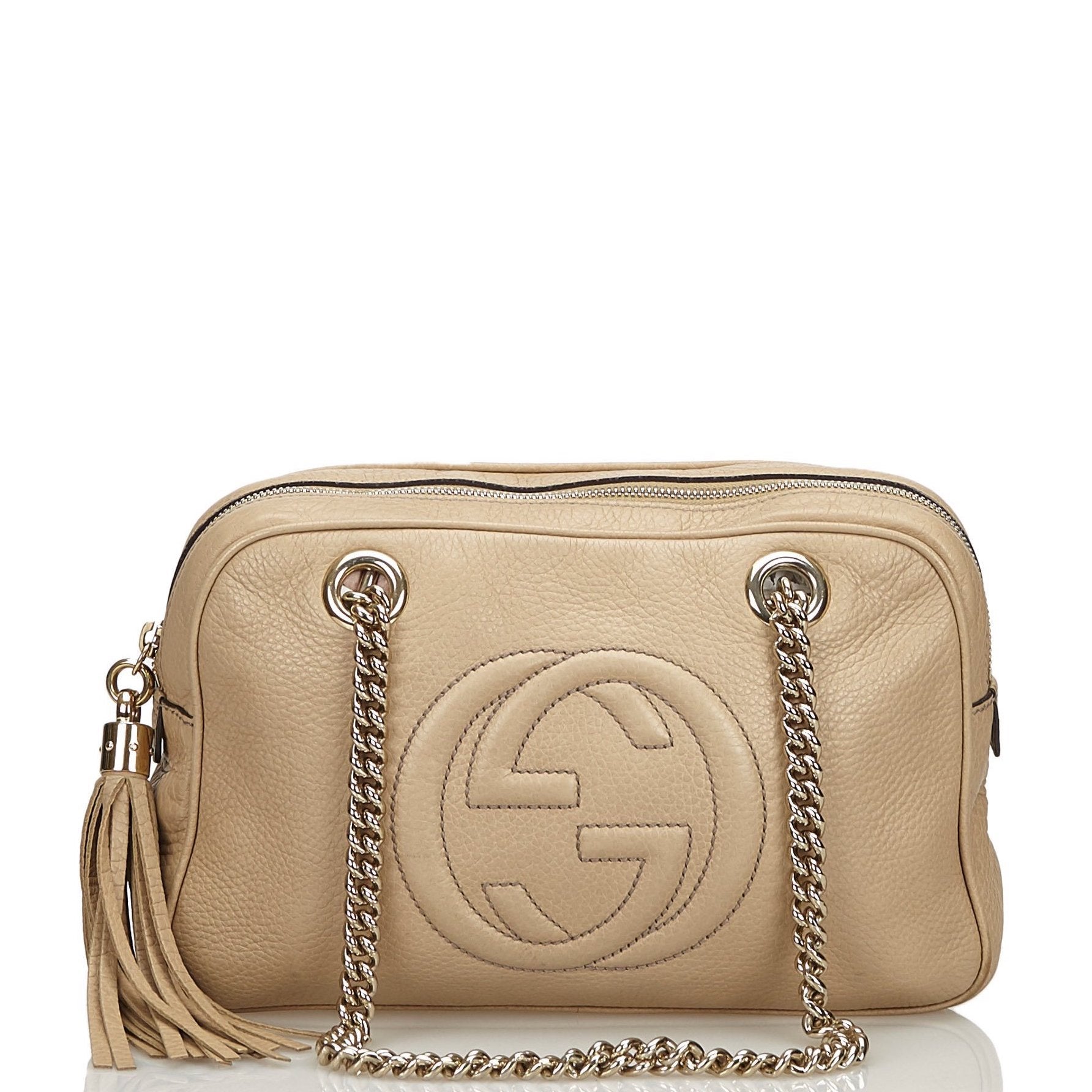 Gucci Soho Calfskin Shoulder Bag Chain