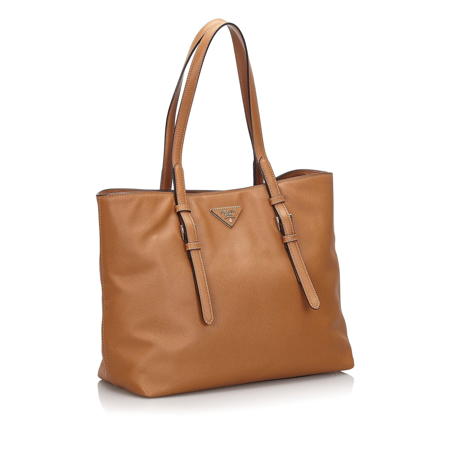 Prada Others Tote Bag Italy Leather Saffiano Brown