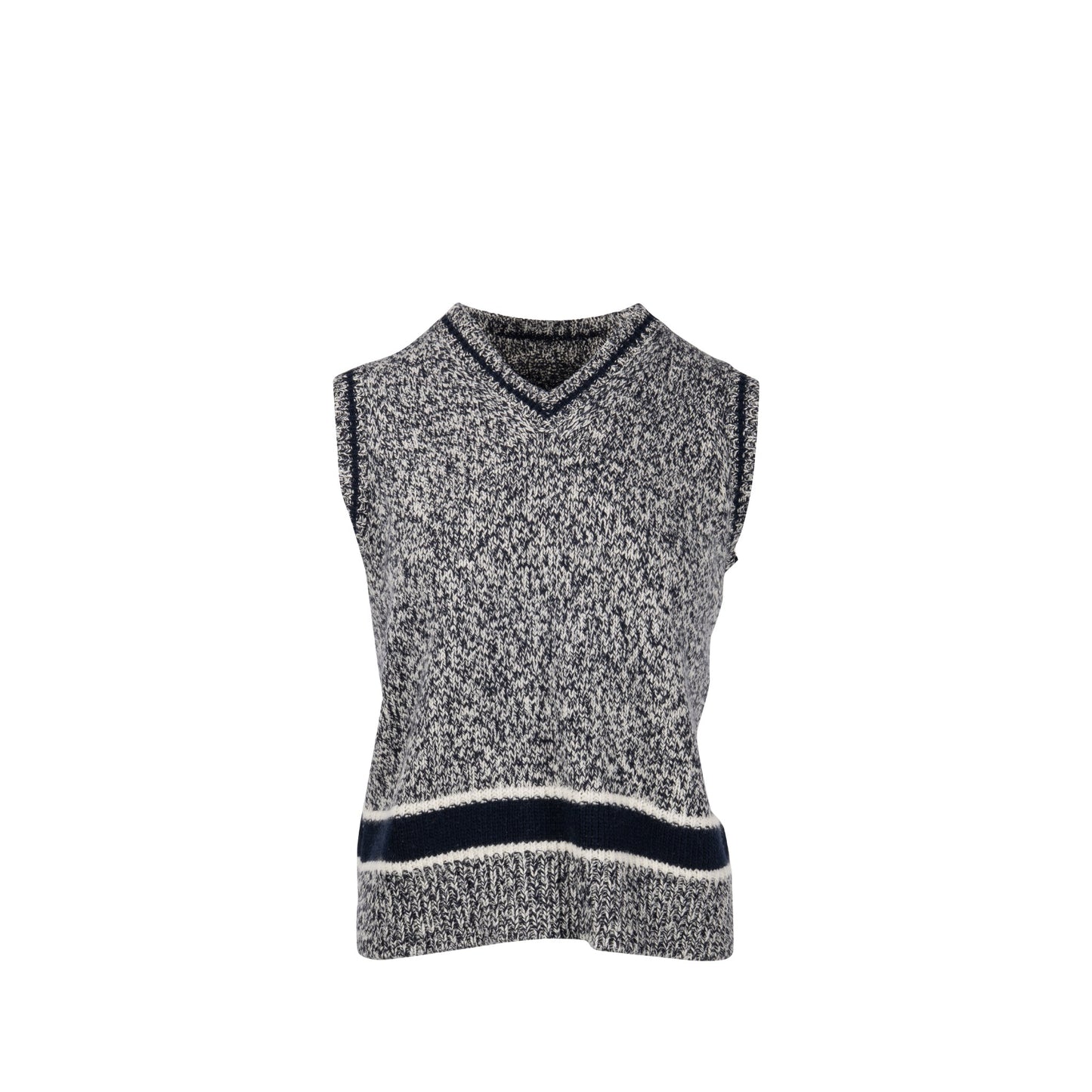 Dior Size V Neck Sweater Vest Wool Cashmere White Travel Bag