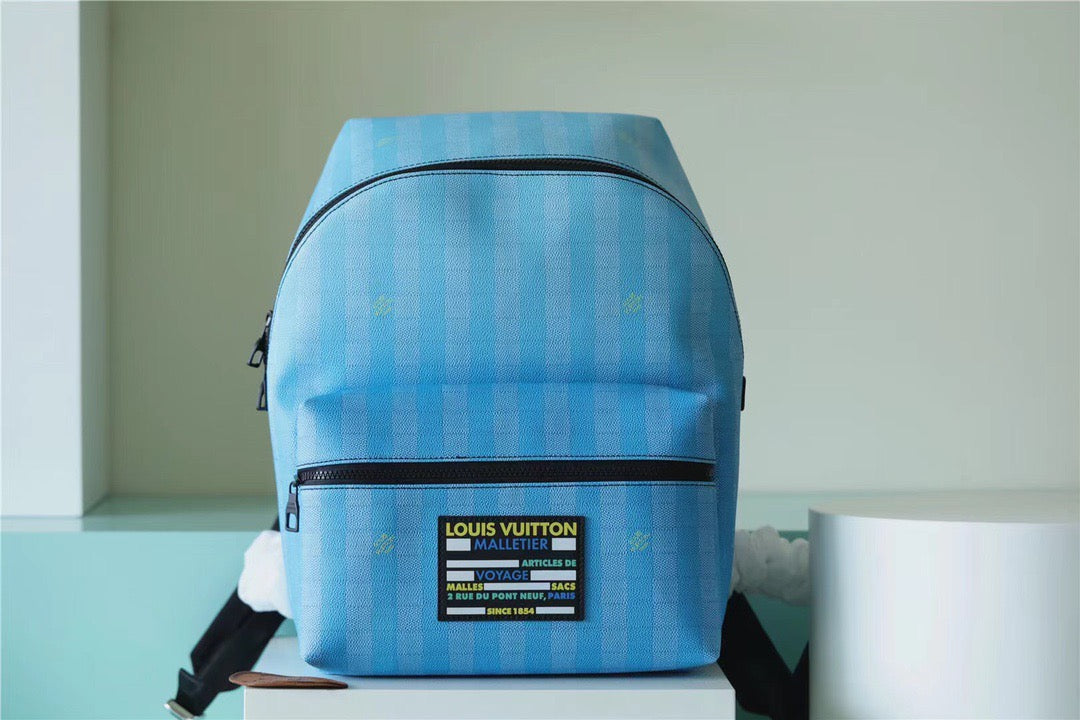 Top Quality Top Qualityscovery Backpack Damier Stripes Canvas Blue