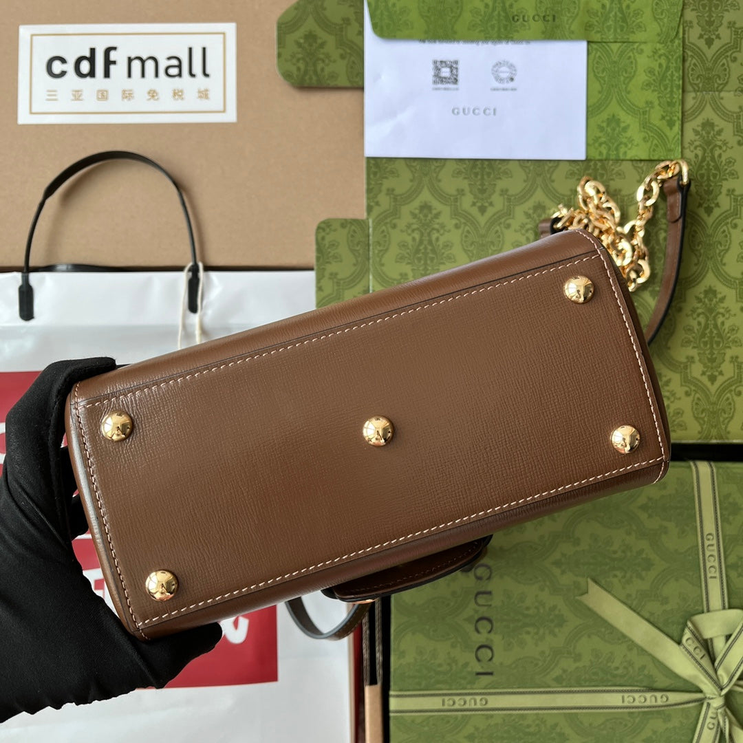gg Ophidia gg Horsebit , Brown Mini Bag