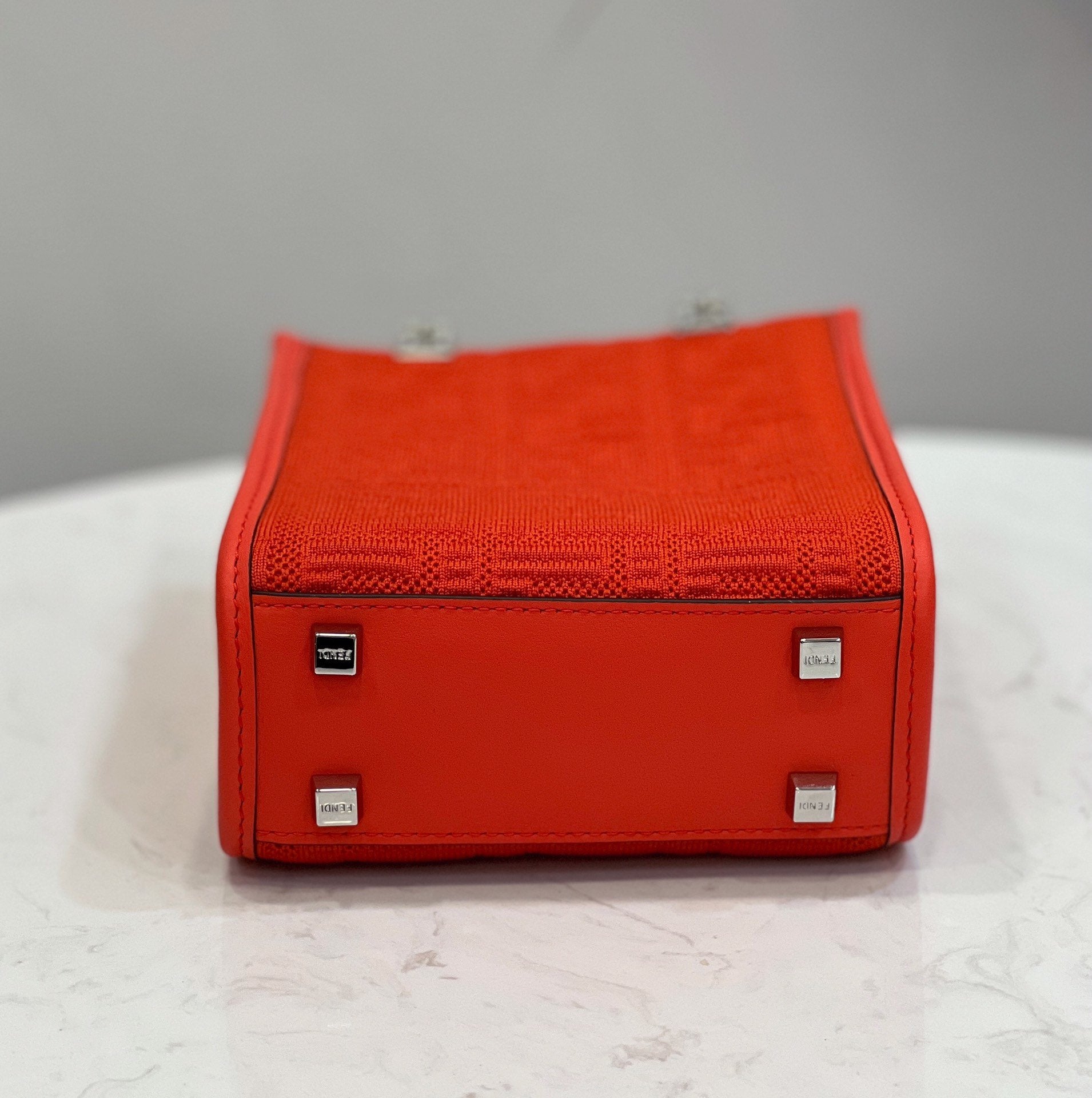Fendi Sunshine Shopper Ff Red Mini Crossbody Bag