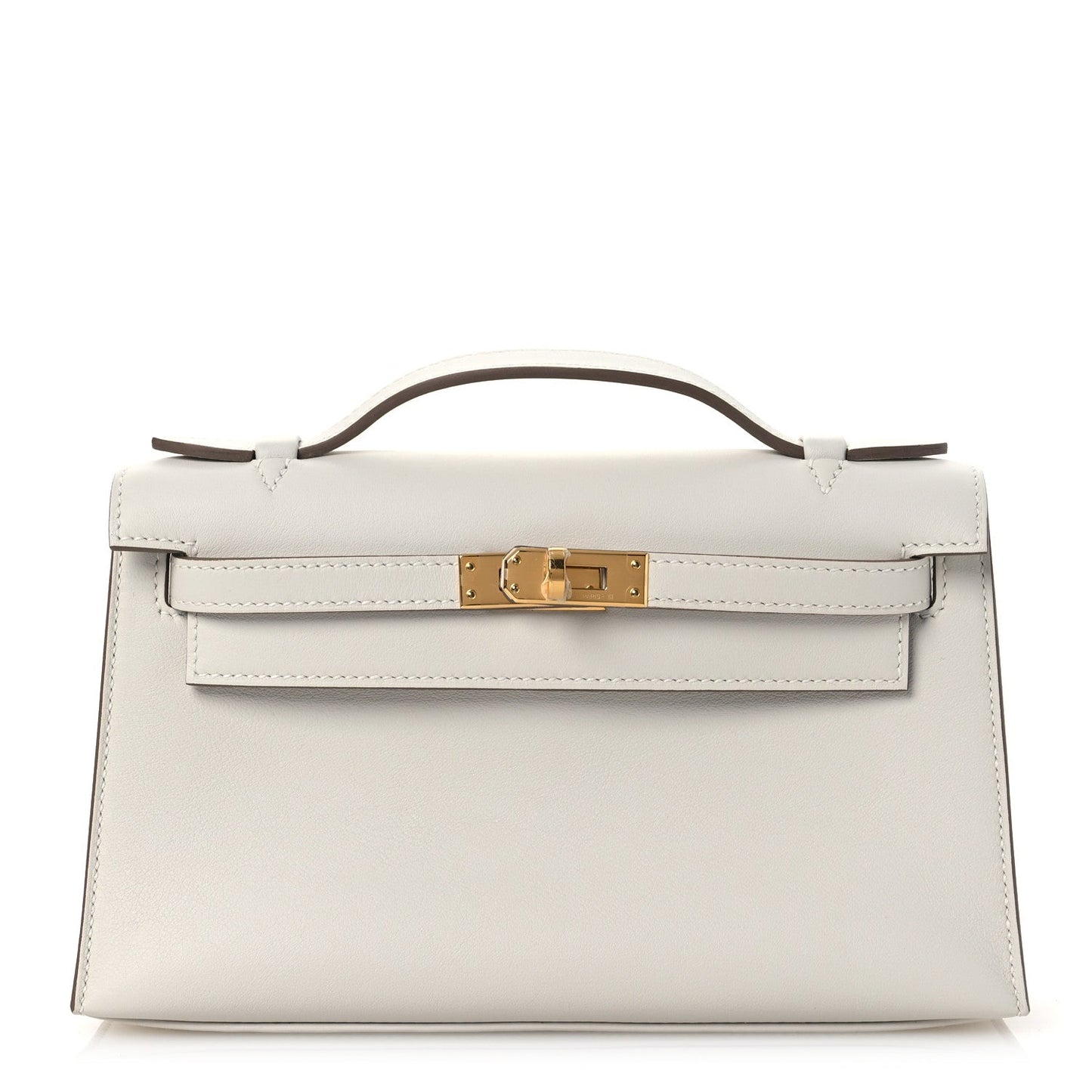 Hermes Swift Kelly Pochette Clutch Craie Clutch Bag