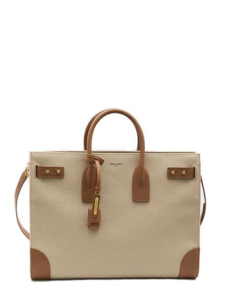 YSL Saint Laurent Saint Laurent Trending Men Sac De Jour Beige Large Travel Bag