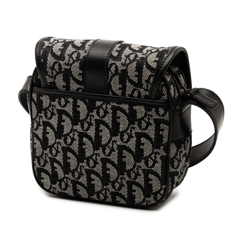 Dior Trotter Shoulder Bag Leather Canvas