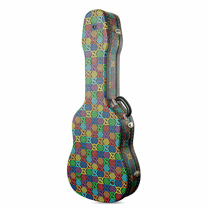 Gucci Psychedelic Pvc Guitar Case Limited Handbag Leather Travel Bag