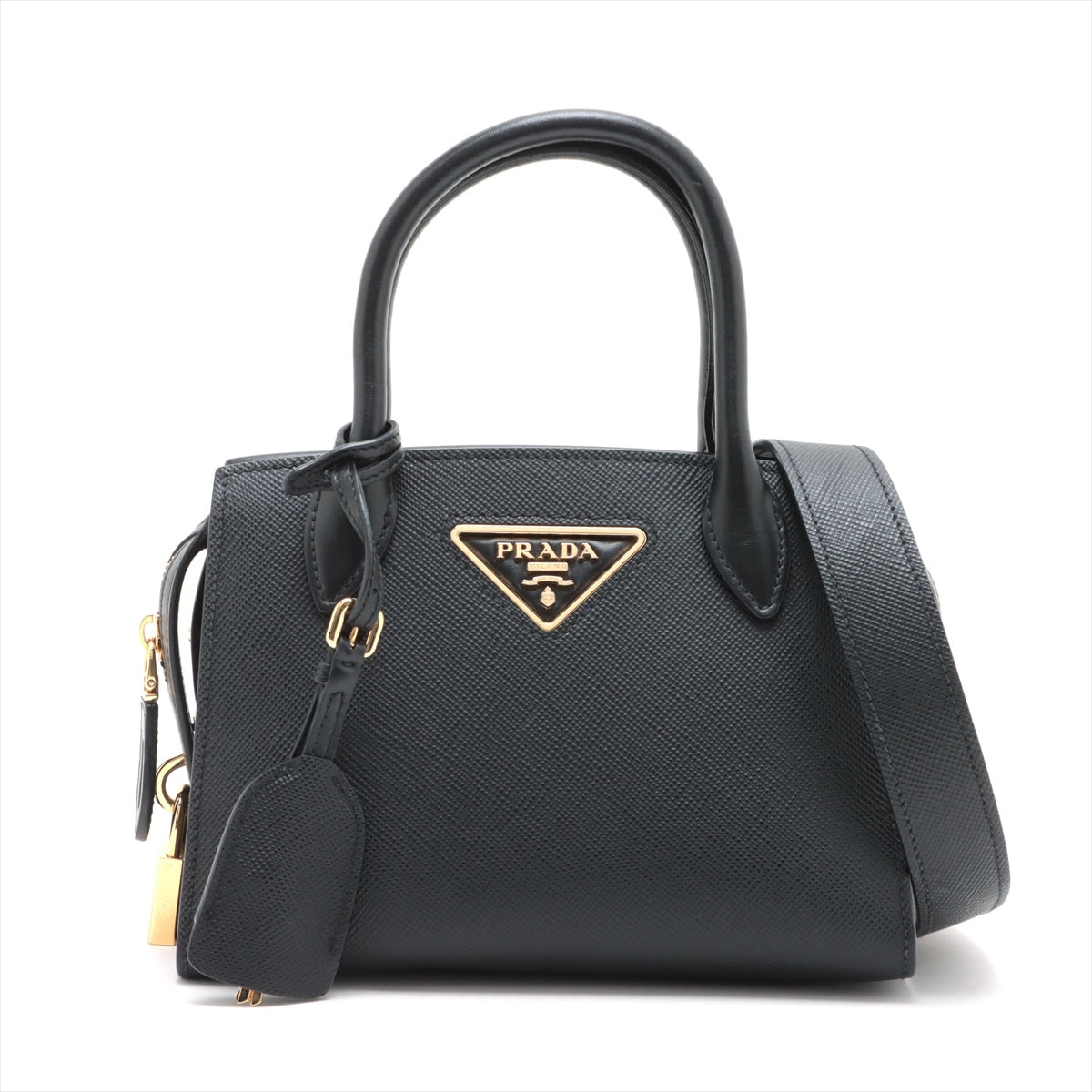 Prada Nero Kristen Bag Leather Saffiano Small Travel Bag
