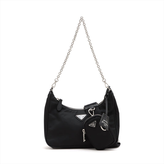 Prada Handbag Nero Re-Edition Re- Bag Nylon