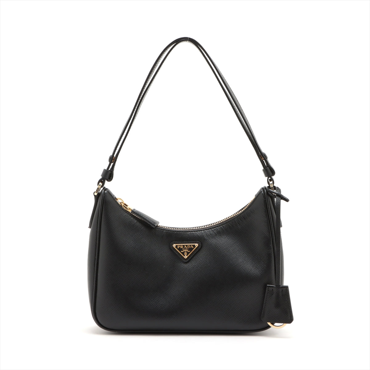 Prada Re Edition Bag Leather Saffiano Black Travel Bag