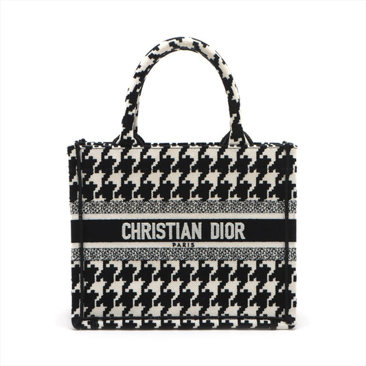 Dior Handbag Christian X Book Tote Canvas Black White Tote Bag
