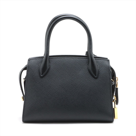 Prada Nero Kristen Bag Leather Saffiano Small Travel Bag