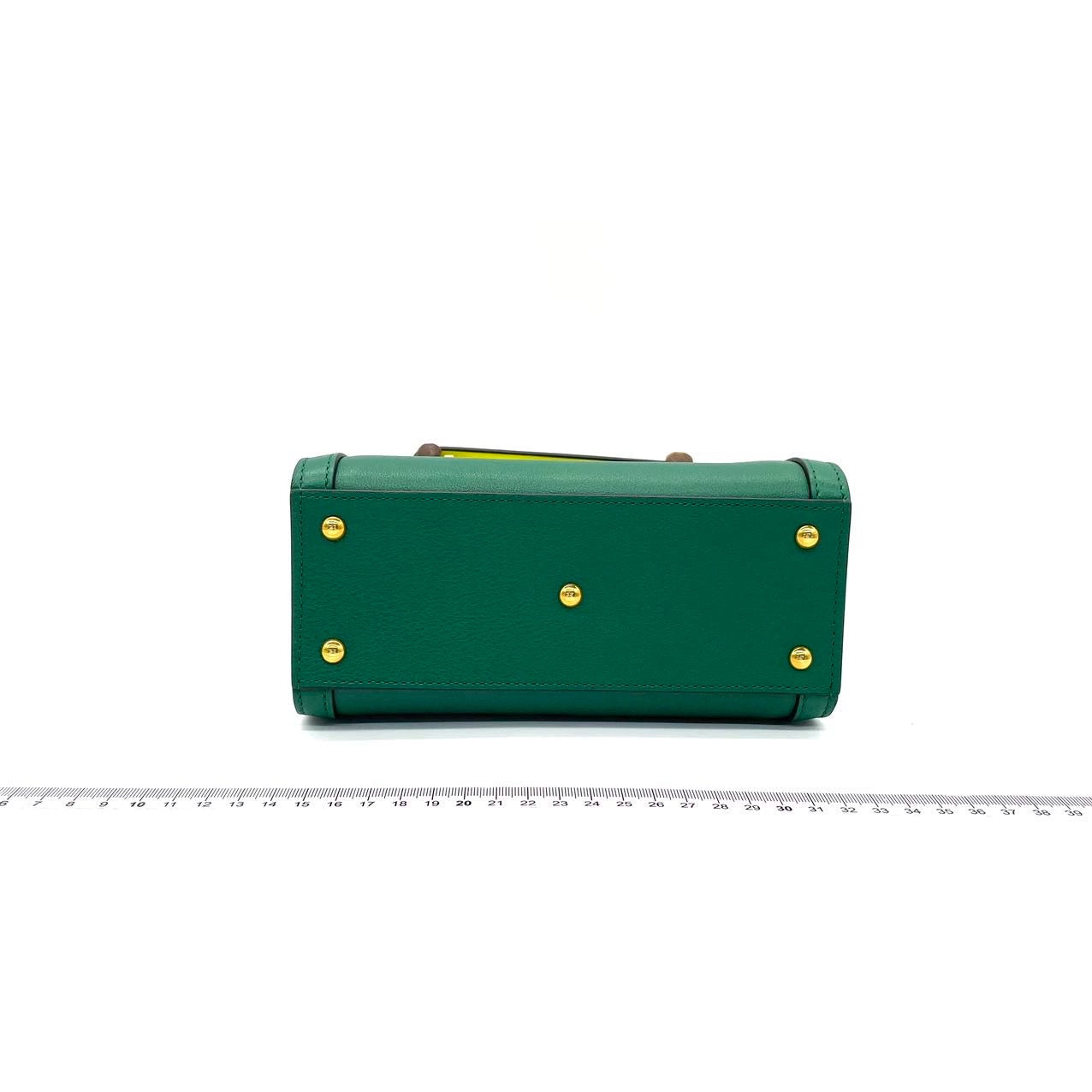 Gucci Diana Bamboo Handle Strap Leather Green Mini Travel Bag Strap 2