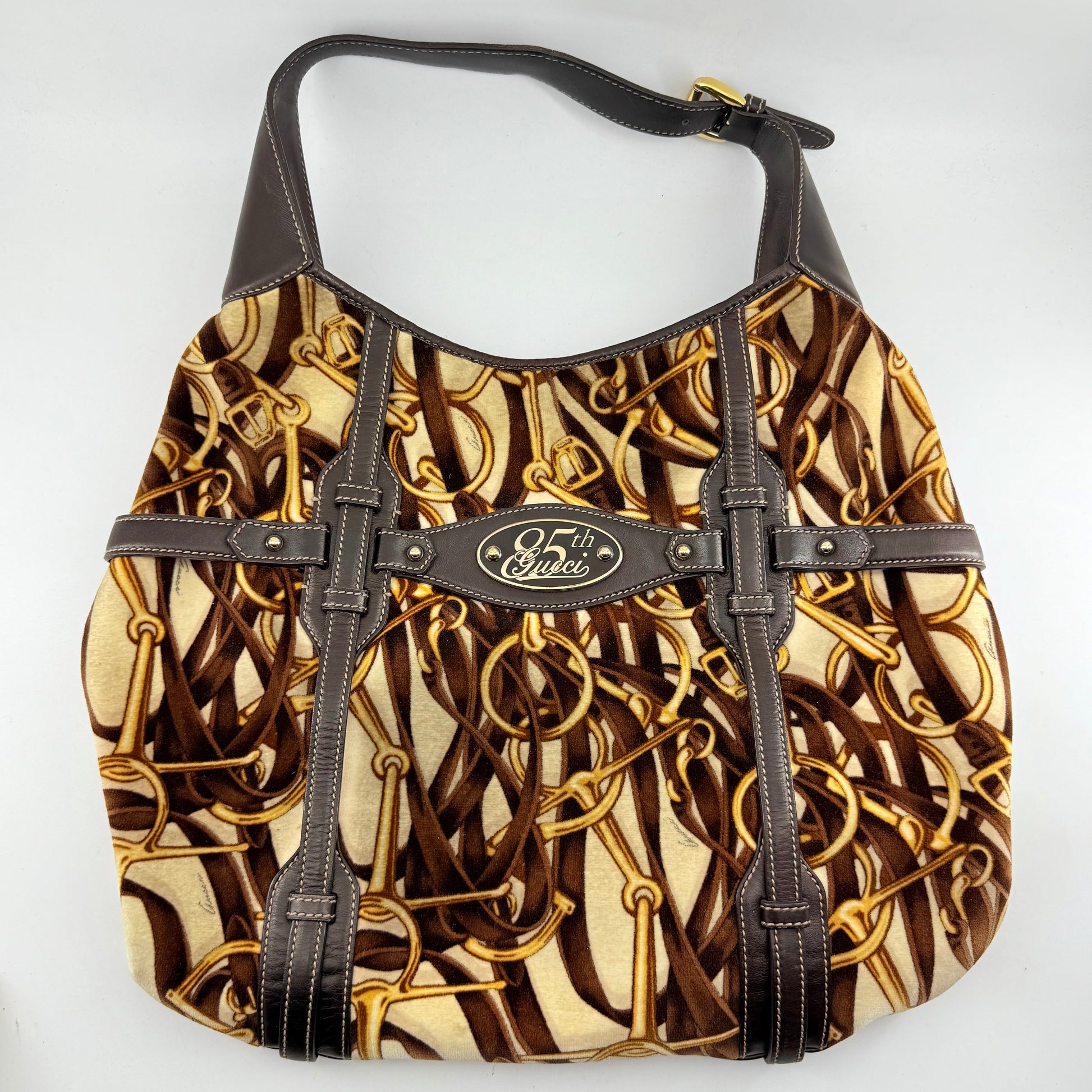 Gucci 85Th Anniversary Limited Edition Horsebit Hobo Bag Travel Bag