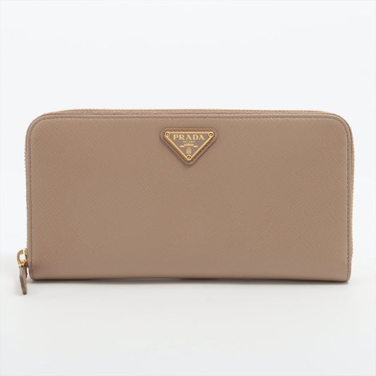 Prada Handbag Cammeo Triangle Around Wallet Leather Saffiano Large