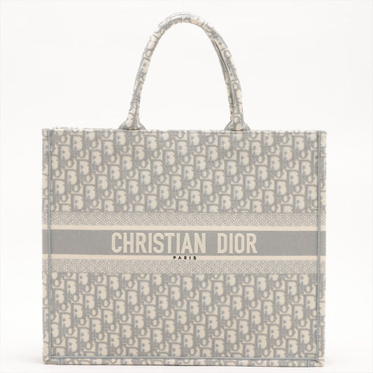 Dior Book Tote Grey Oblique Gray Large Tote Bag