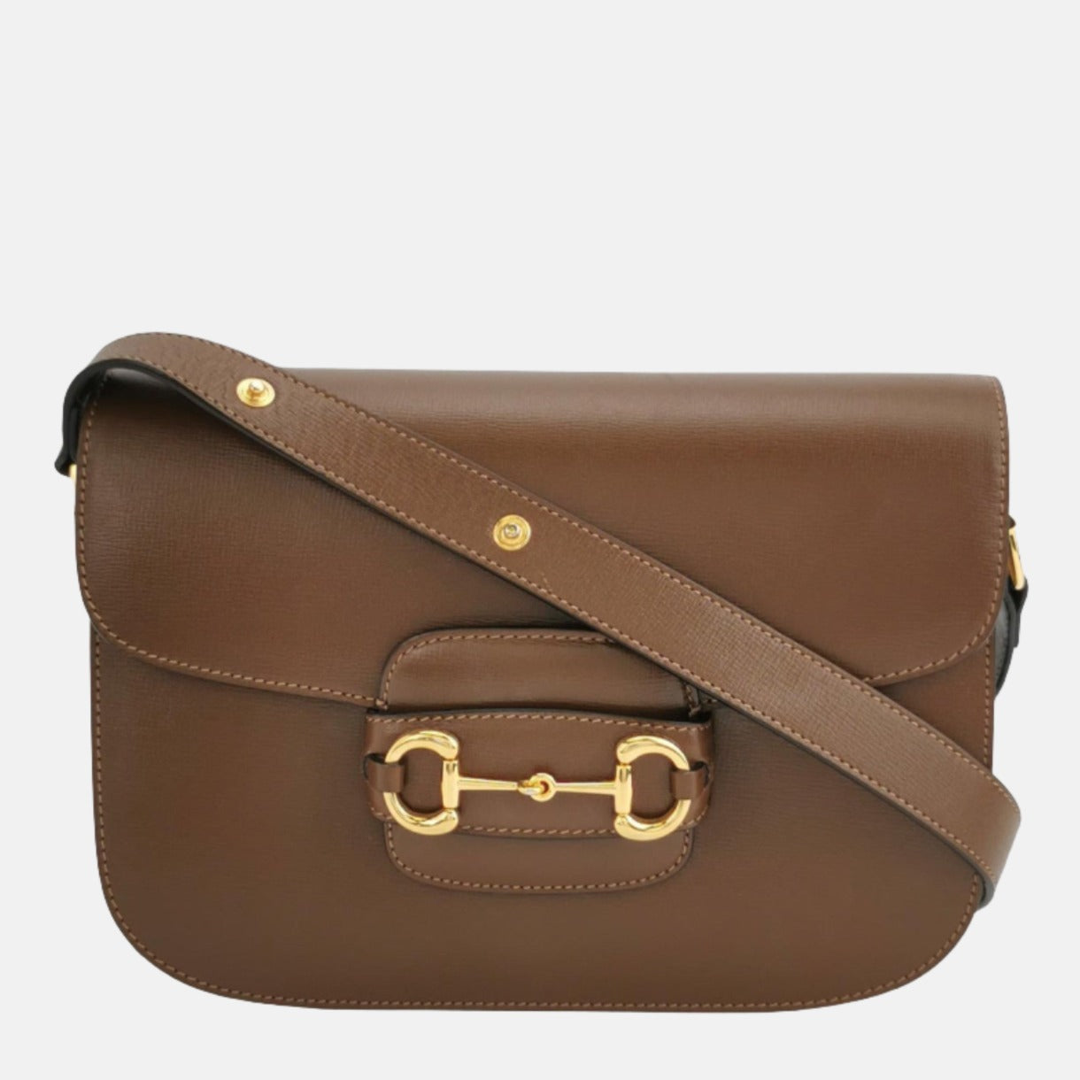 Gucci Horsebit Caramel Leather Brown Small Shoulder Bag Leather 1