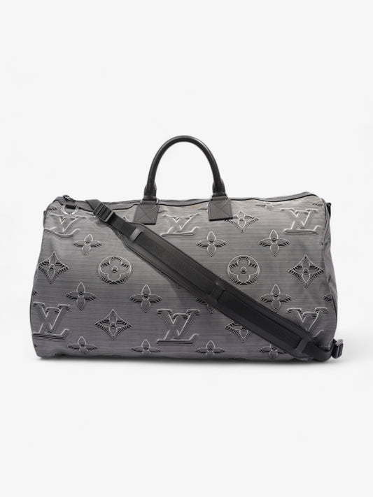 Louis Vuitton Reversible Keepall Bandouliere & 3D Nylon Monogram Black White Travel Bag