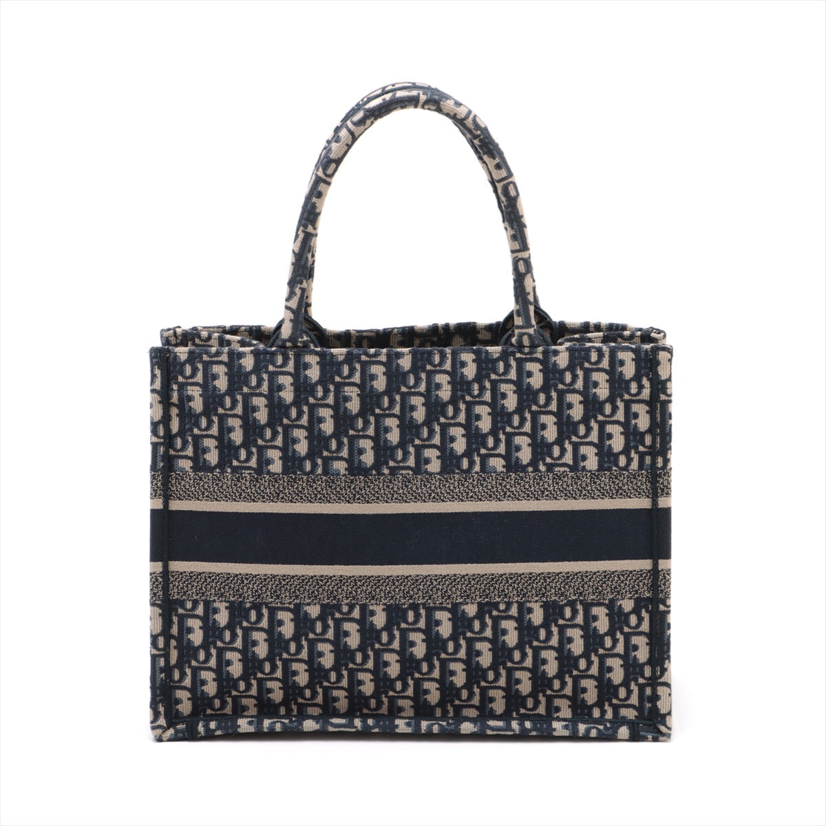 Dior Hold Bo Christian Oblique Book Tote Navy Medium Tote Bag