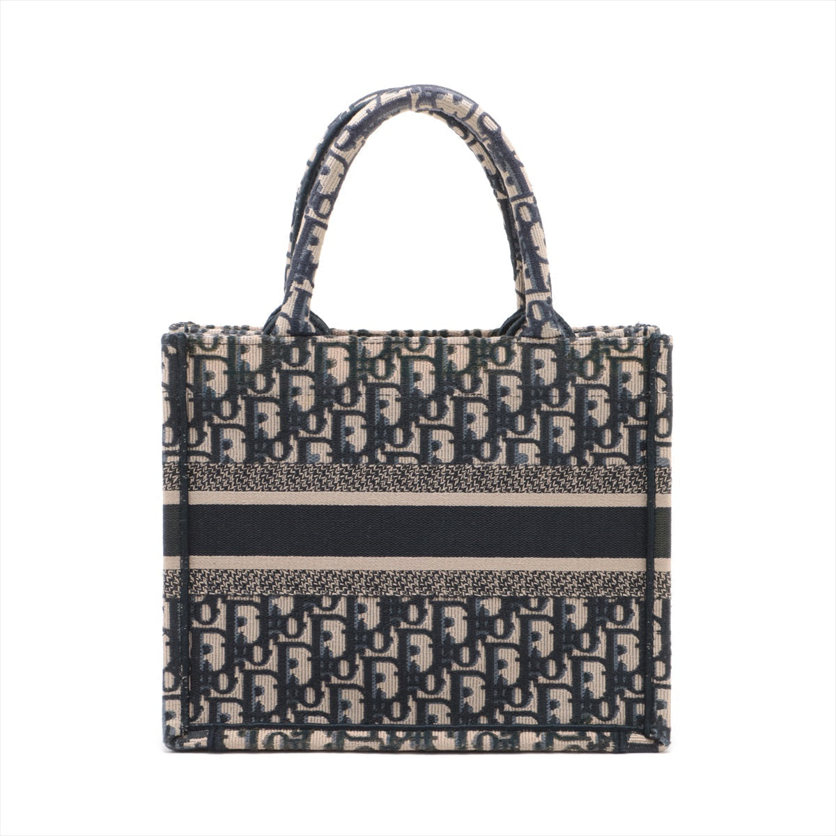 Dior Item Christian Oblique Book Tote Navy Small Tote Bag