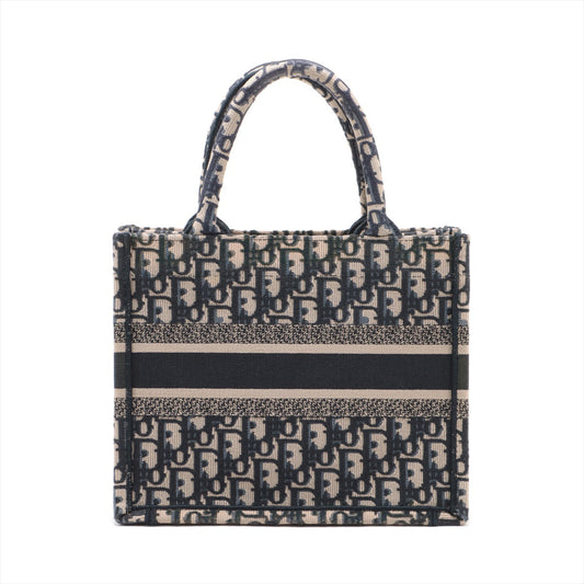 Dior Item Christian Oblique Book Tote Navy Small Tote Bag