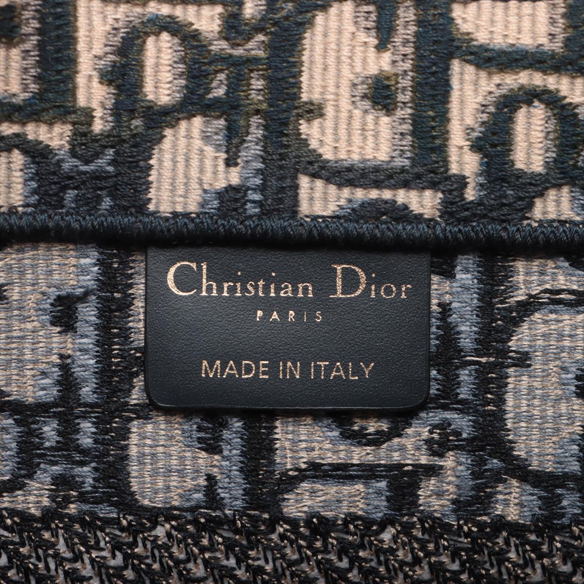 Dior Item Christian Oblique Book Tote Navy Small Tote Bag