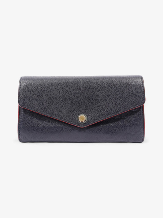 Louis Vuitton Sarah Marine Leather Empreinte Wallet Case