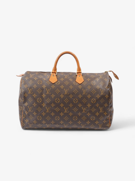 Louis Vuitton Speedy Coated 40 Monogram Canvas Coated Canvas Apparel Canvas 100