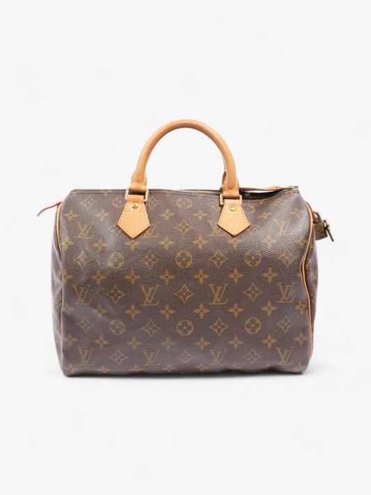 Louis Vuitton Speedy Coated 30 Monogram Canvas Coated Canvas Apparel Canvas 34
