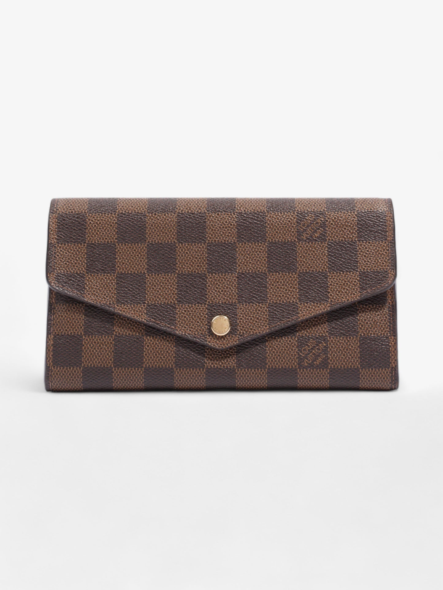 Louis Vuitton Sarah Ebene Coated Canvas Damier Wallet Case Canvas 1