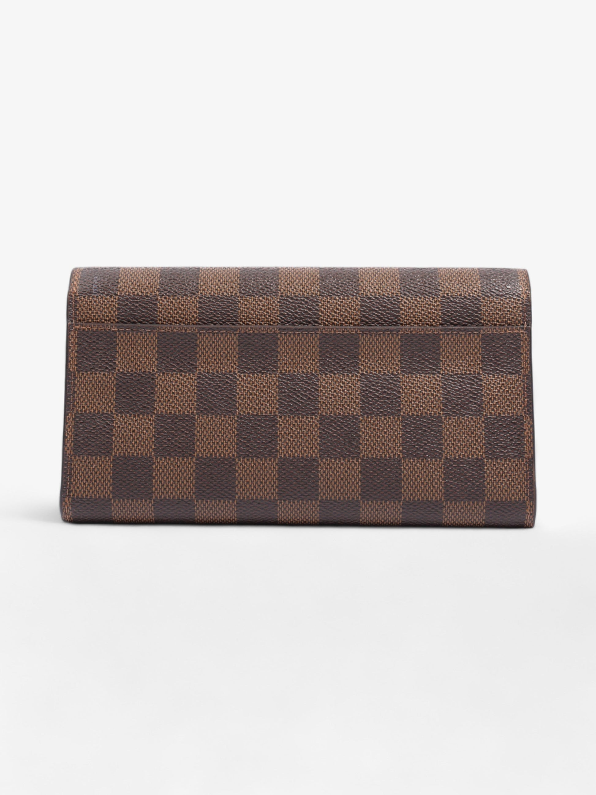 Louis Vuitton Sarah Ebene Coated Canvas Damier Wallet Case Canvas 1