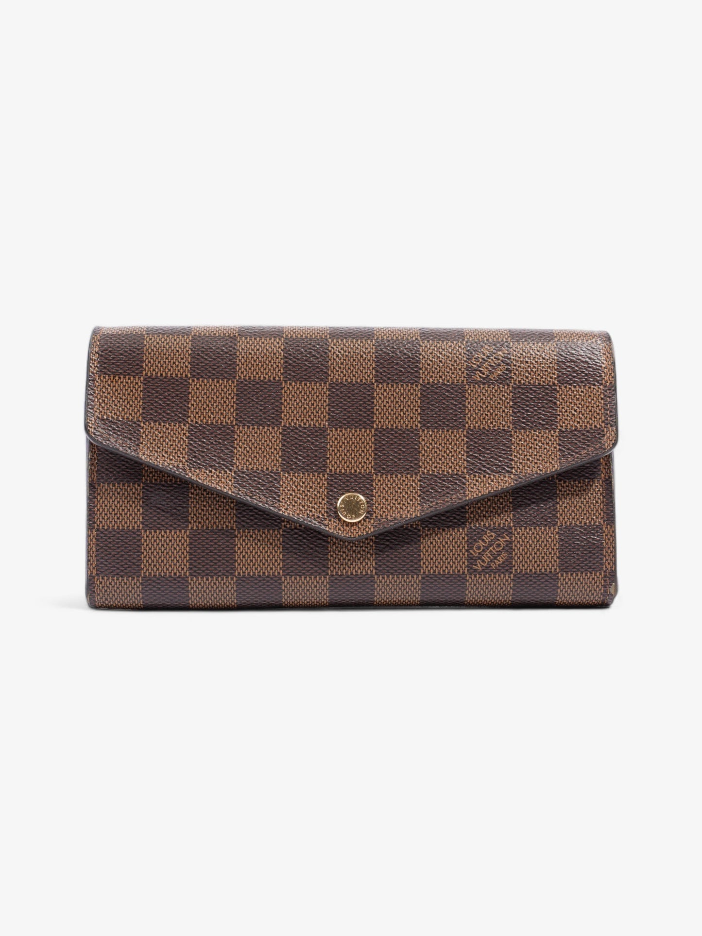Louis Vuitton Sarah Ebene Coated Canvas Damier Wallet Case Coated Canvas