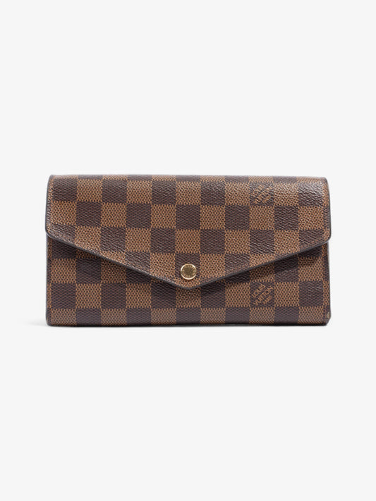 Louis Vuitton Sarah Ebene Coated Canvas Damier Wallet Case Coated Canvas