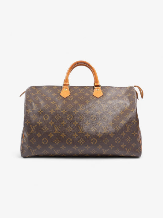 Louis Vuitton Speedy Coated 40 Monogram Canvas Coated Canvas Apparel Canvas 77