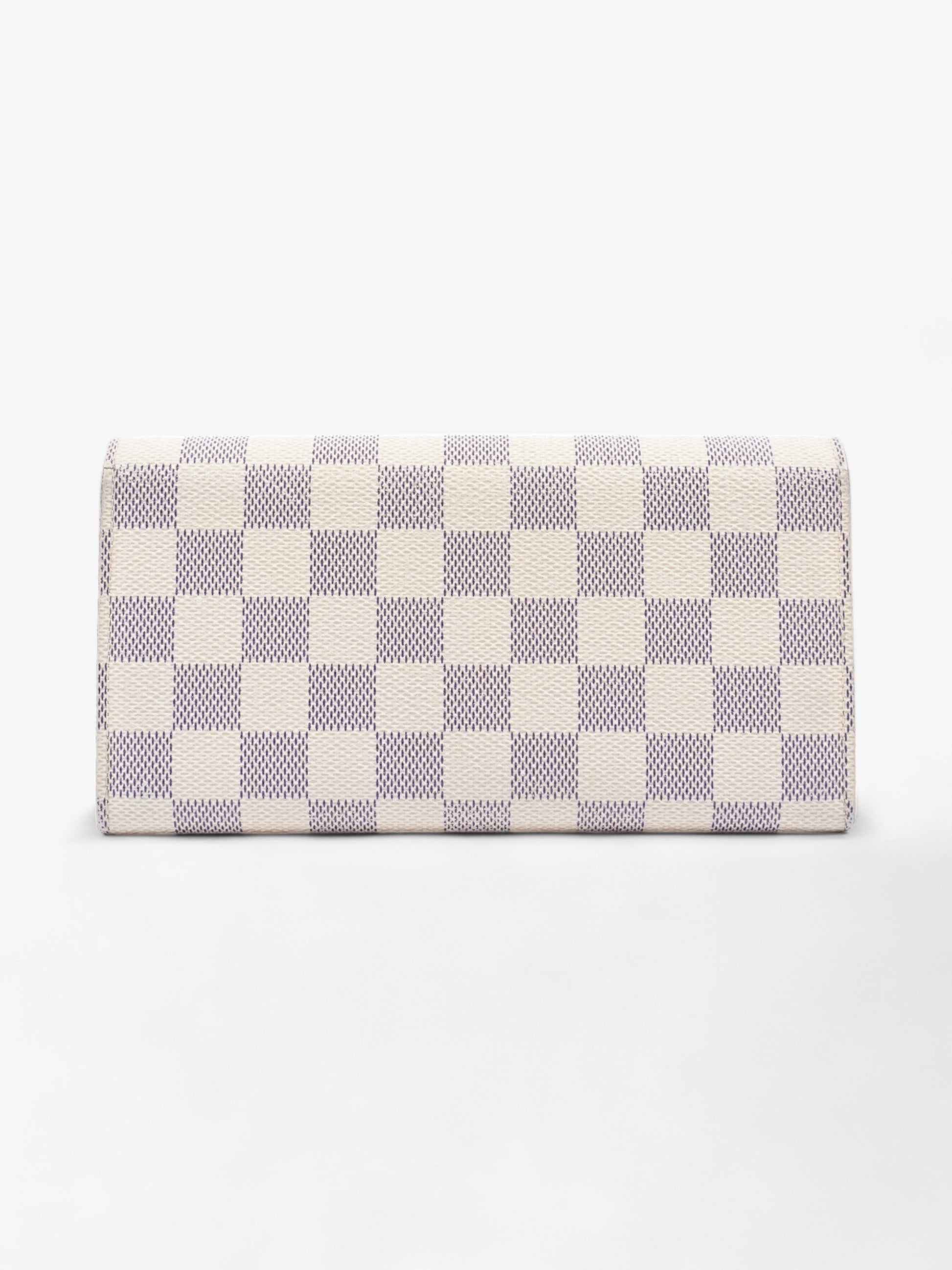 Louis Vuitton Sarah Azur Canvas Damier Wallet Case Azur Canvas