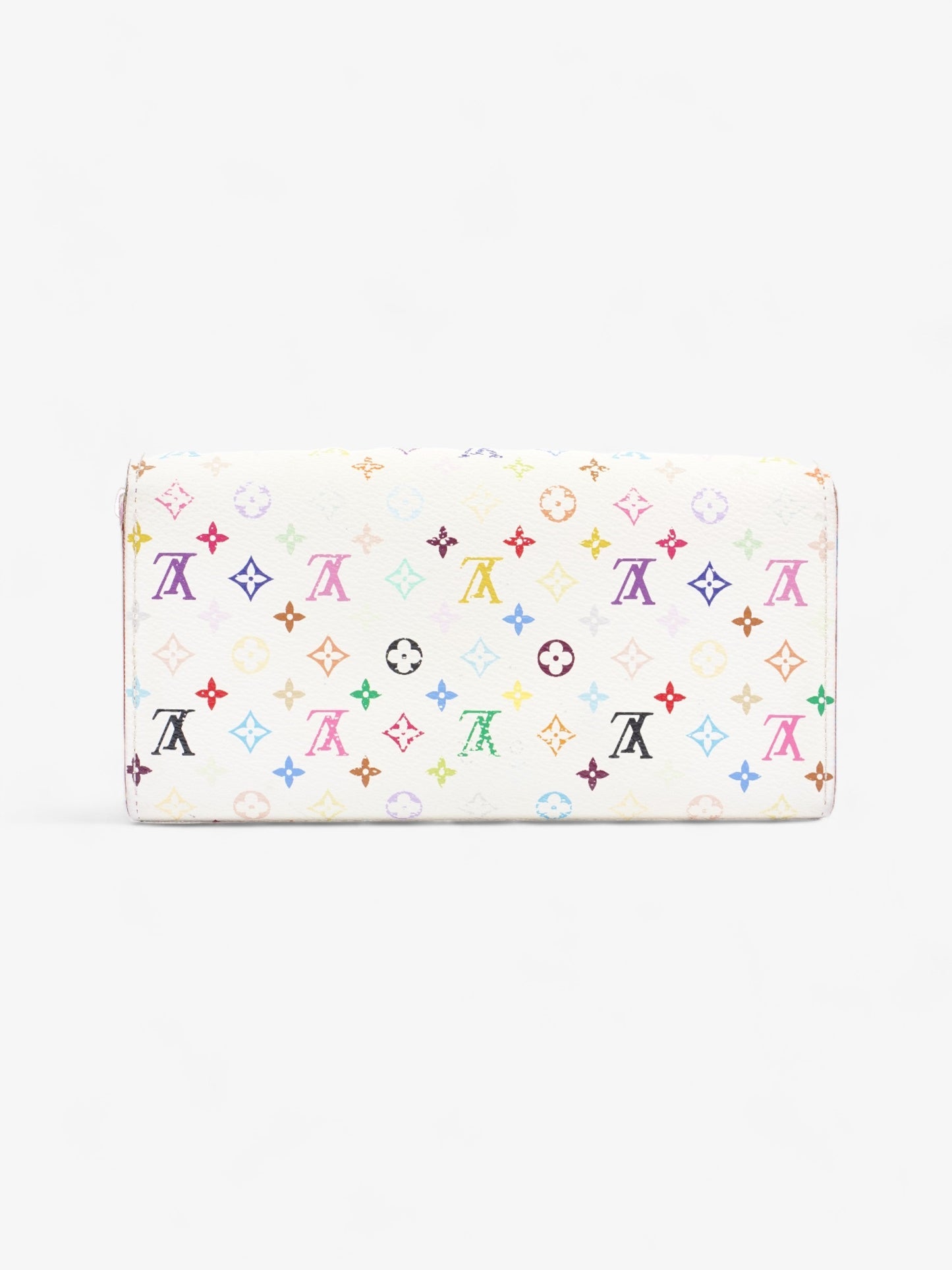 Louis Vuitton Sarah Coated Multicolour White Canvas Coated Canvas Wallet Case Coated Canvas