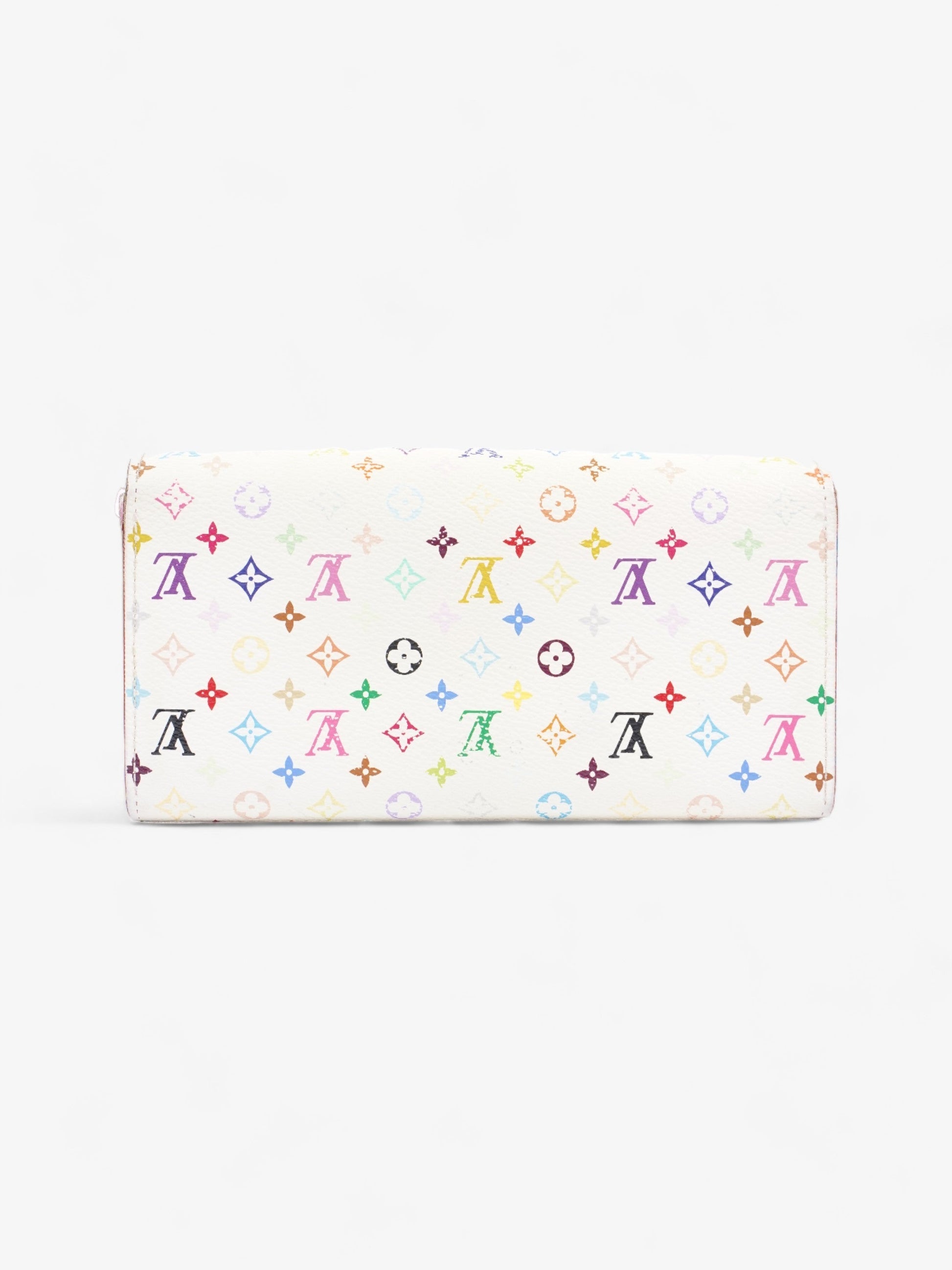 Louis Vuitton Sarah Coated Multicolour White Canvas Coated Canvas Wallet Case Coated Canvas