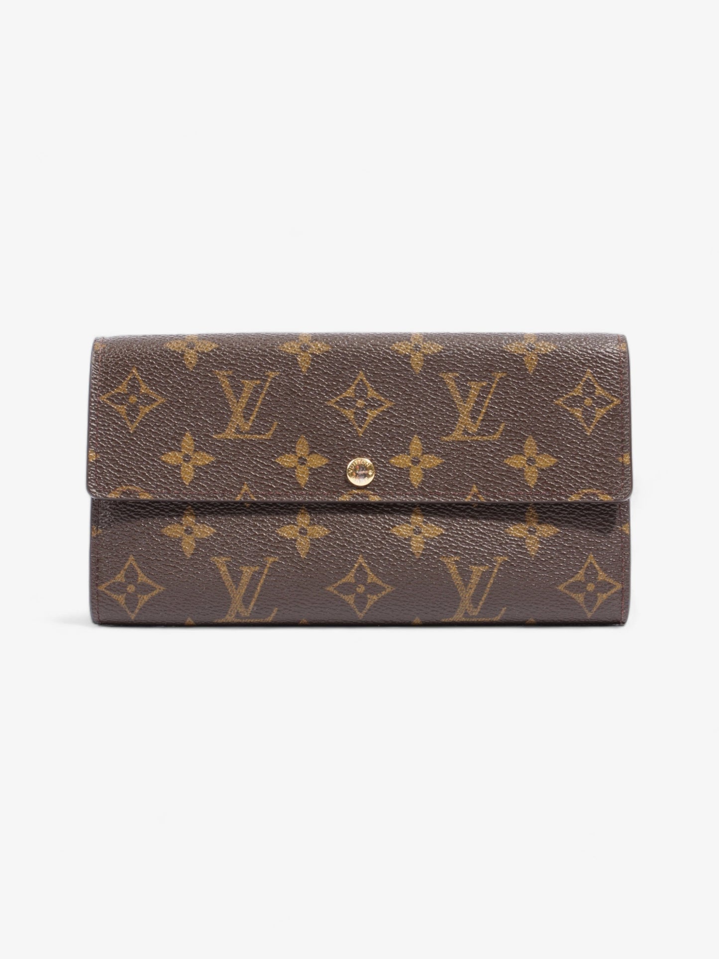 Louis Vuitton Portefeuille Sarah Coated Monogram Canvas Coated Canvas Wallet Case