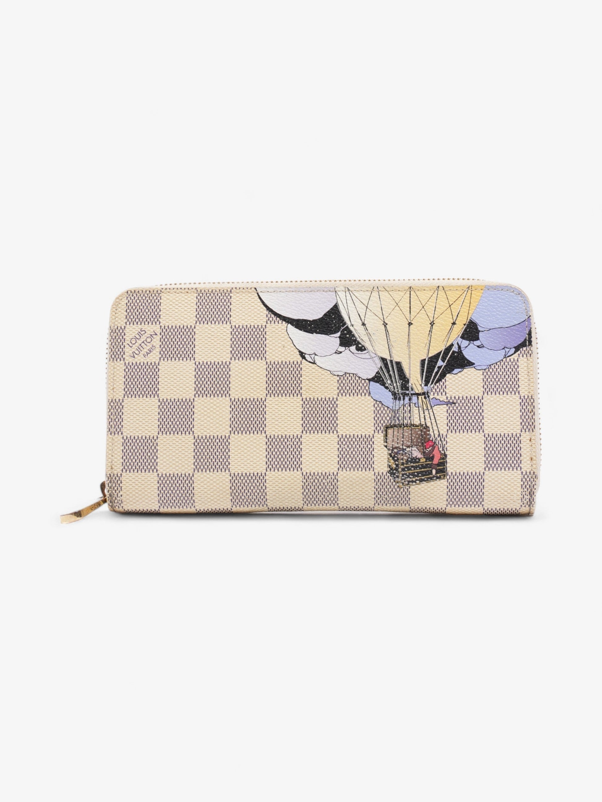 Louis Vuitton Ilustre Zippy Azur Coated Damier Canvas Coated Canvas Wallet Case