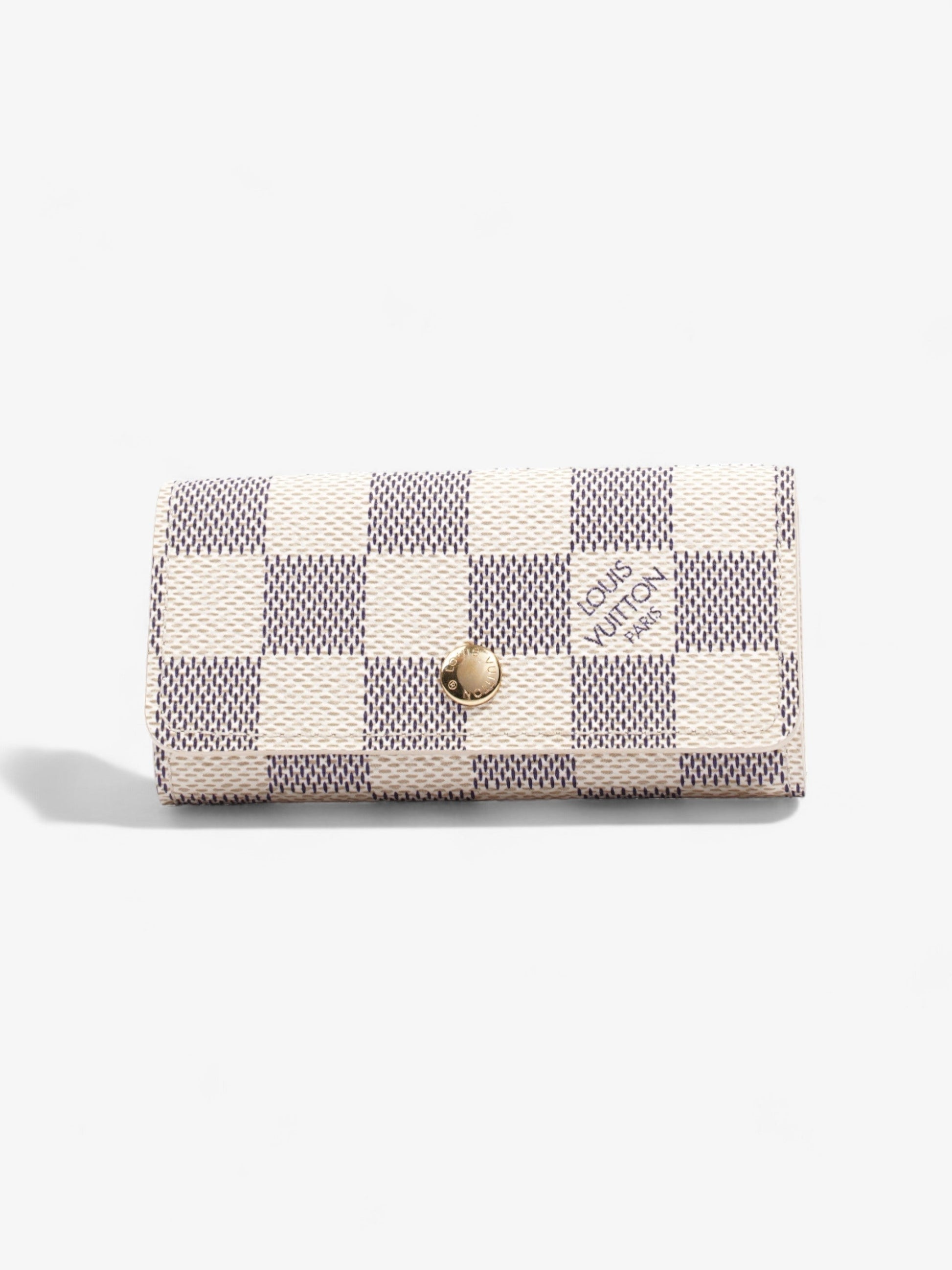 Louis Vuitton Multicles 4 Holder Azur Coated Damier Canvas Coated Canvas Apparel