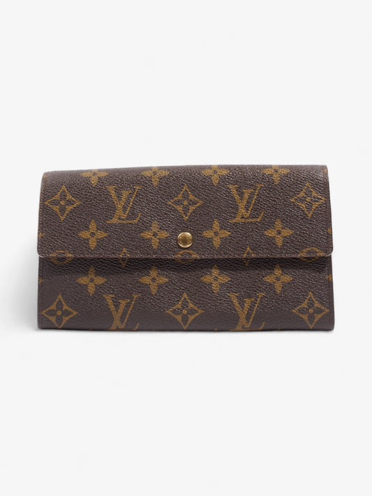 Louis Vuitton Portefeuille International Coated Monogram Canvas Coated Canvas Wallet Case