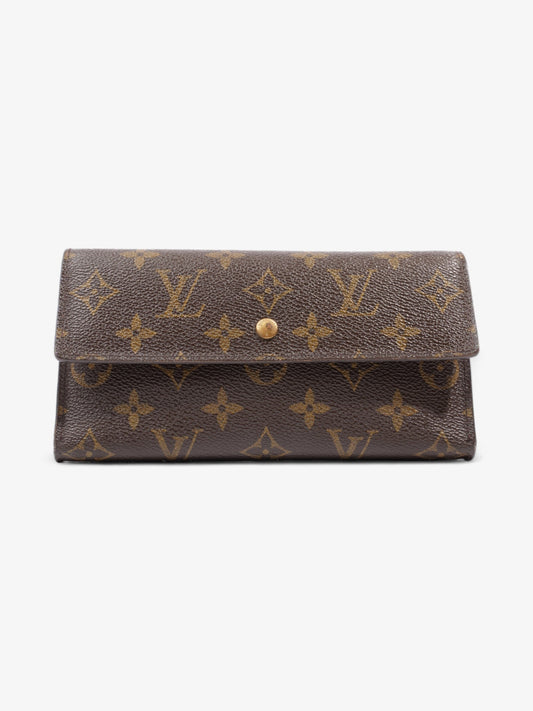 Louis Vuitton Portefeuille International Coated Monogram Canvas Coated Canvas Wallet Case Canvas 2
