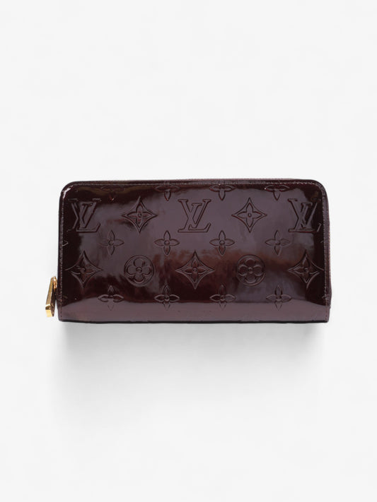 Louis Vuitton Zippy Amarante Vernis Leather Wallet Case Vernis Leather