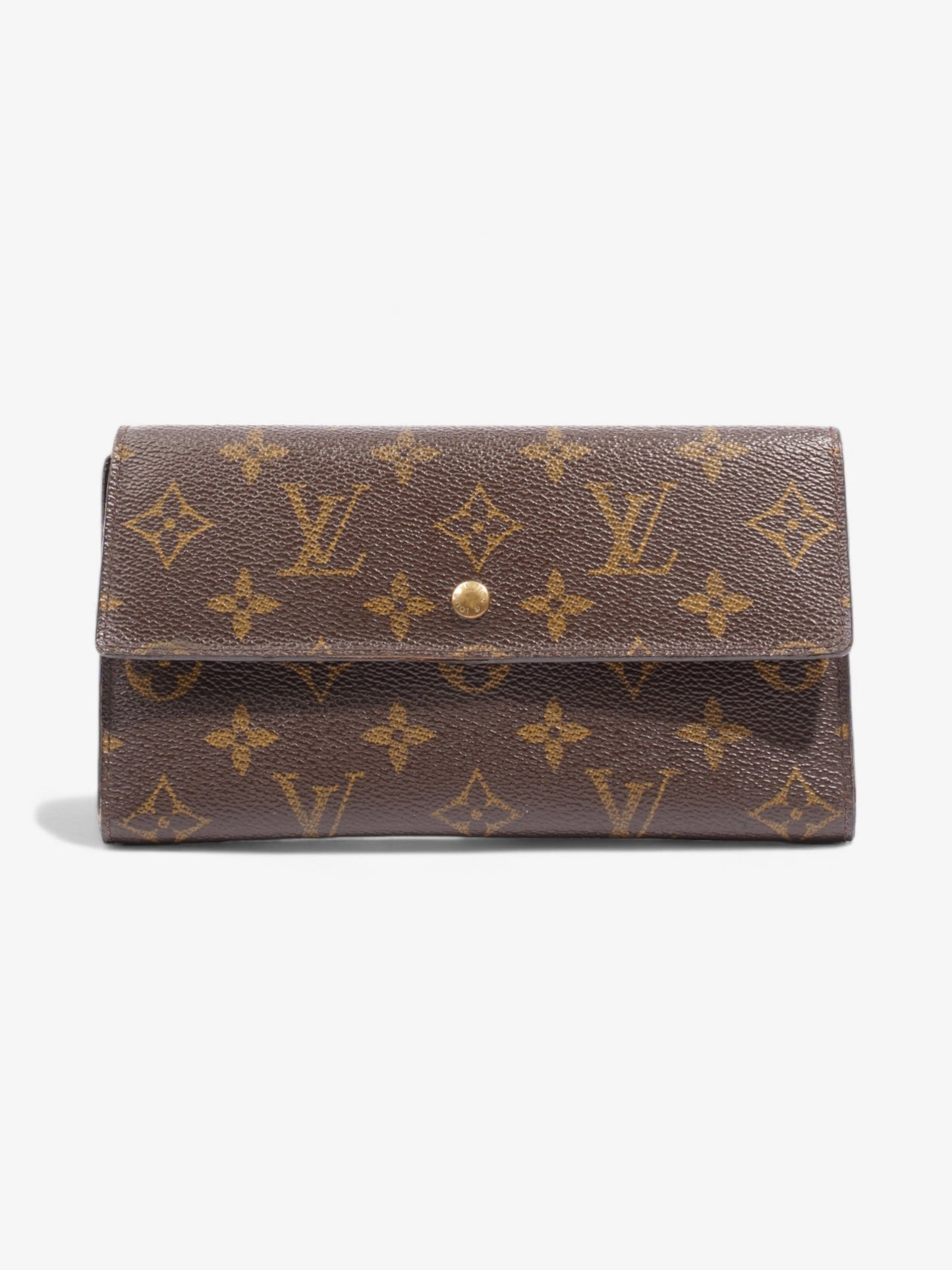 Louis Vuitton Porte Tresor International Long Coated Monogram Canvas Coated Canvas Wallet Case Canvas 1