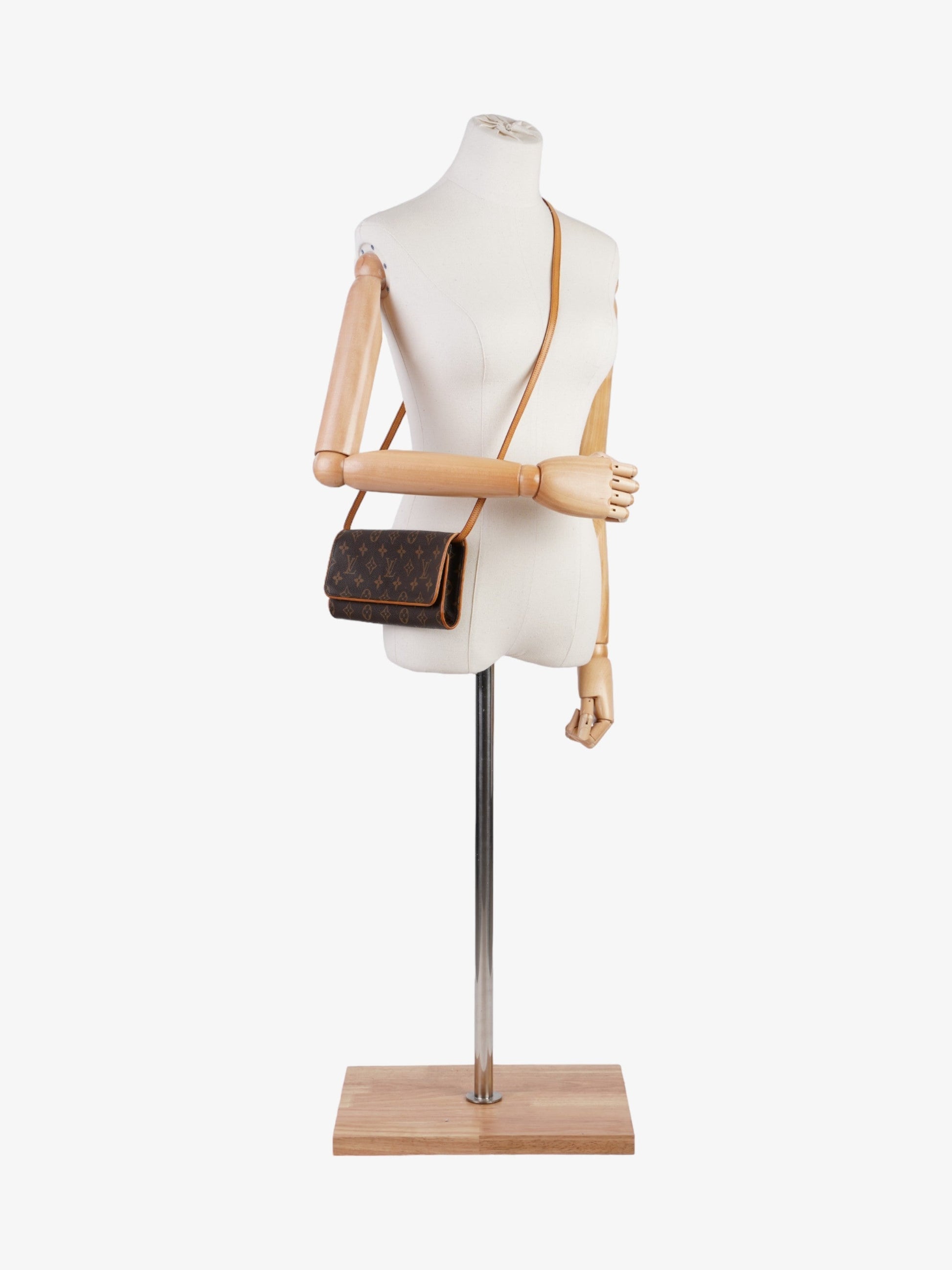 Louis Vuitton Twin Pochette Coated Monogram GM Canvas Coated Canvas Apparel Gm 12