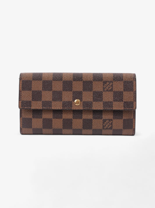 Louis Vuitton Portefeuille International Ebene Coated Canvas Damier Wallet Case Coated Canvas
