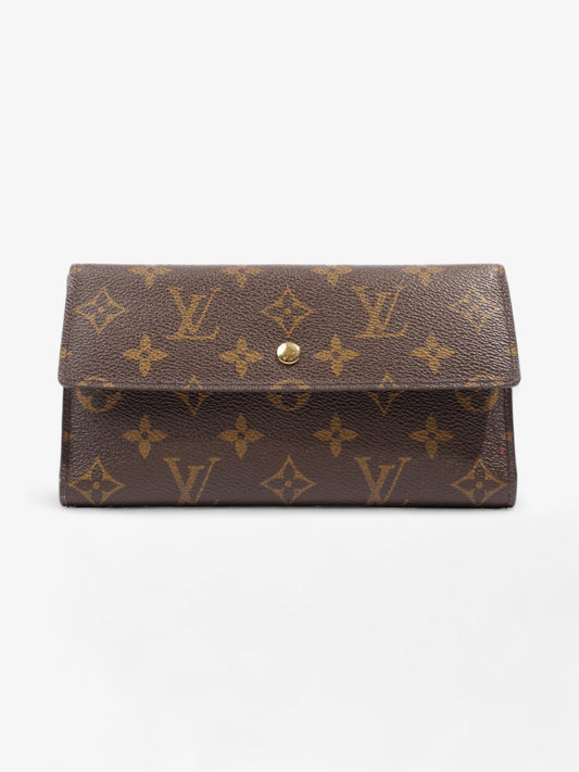 Louis Vuitton Porte Tresor International Long Coated Monogram Canvas Coated Canvas Wallet Case